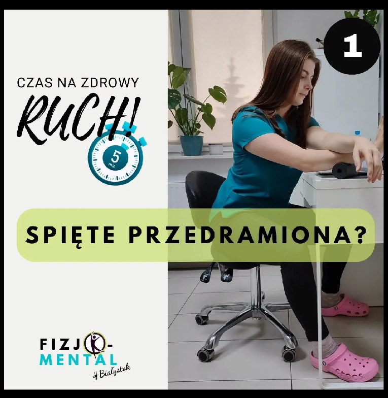 praca siedząca ćwiczenia przy biurku fizjoterapia białystok