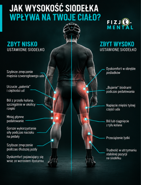 Wysokość siodełka – wpływ na kolana, biodra i mięśnie nóg